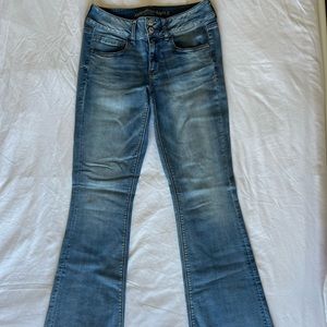 American Eagle low rise flare jeans